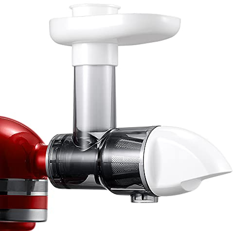 Masticating Juicer Aufsatz für KA alle Modelle, Standmixer, Masticating Juicer, Slow Juicer Aufsatz für KA alle Modelle, weiß (Maschine/Mixer nicht im Lieferumfang enthalten)