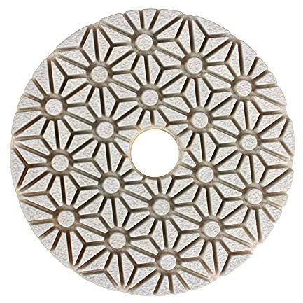 Nuojie Carteggiatura Carta vetrata Pennello Spugna 100 Millimetri in 3 Fasi Wet Diamante Tamponi di lucidatura Kit for Granito e Marmo Abrasive Wheels (Grit : Grit 0 3)