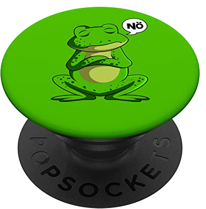Frosch Nö Frösche Kinder Jungen Mädchen PopSockets mit austauschbarem PopGrip