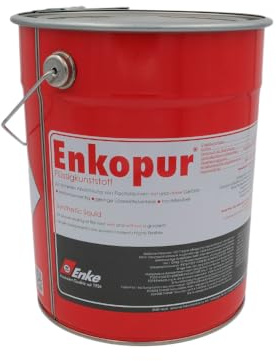 Enke Enkopur® Flüssigkunststoff | 12,5kg | schwarz | Universalabdichtung Feuchtigkeitssperre für Dach, Keller, Garage, Sockel | extrem langlebig UV-stabil rissüberbrückend