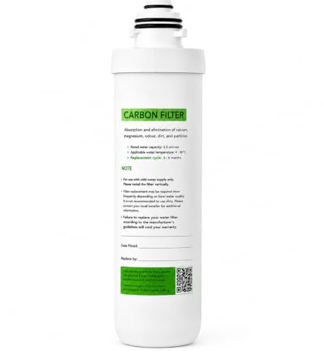 Excel Home - Boiling Water Tap Replacement Carbon Filter Without Housing Set - Replace Filter on Existing Housing (Only Compatible wih Excel Home Filter Housing)