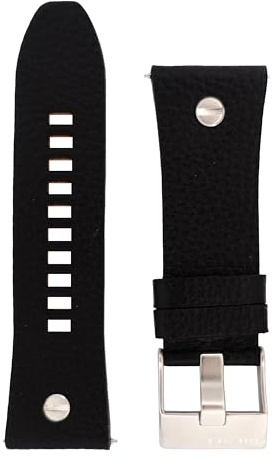 Diesel Armbanduhren für Herren 28mm, Schwarz Leder, original ersatzband für DZ7313