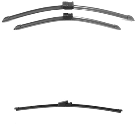 Ersatzwischer Für Autos Für VW Für Golf 4 MK4 Für R32 2002-2003 Vorne Hinten Scheibenwischer Auto Wischer Klinge Auto Styling Fenster Reiniger Auto-Wischerblatt-Set (Color : Front Rear 3pcs)