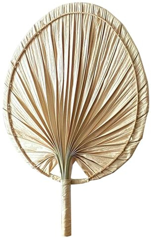 Ventaglio mano in foglia di palma, ventaglio in rafia fatto mano, ventaglio in rafia naturale, ventaglio in foglia di palma luau, decorazione per il campeggio di nozze
