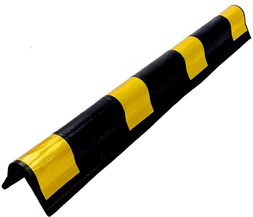 Vigil Rubber Corner Guard - Rounded Corner Protectors for Wall Safety | Car Door Edge Protector with High Visibility, Rubber Corner Protectors for Buildings, Wall Corner Guards, Professional Grade