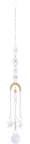 POPETPOP Attrape-Soleil Cristal Suspendu 30.00 Cm Ornement Jardin Décoration Extérieure Lumière Fenêtre Mariage Fête Élégante