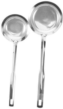 Cabilock Colador De Cuchara Filtro 304 Inoxidable Malla Fina Para Freír Espumadera De Pasta