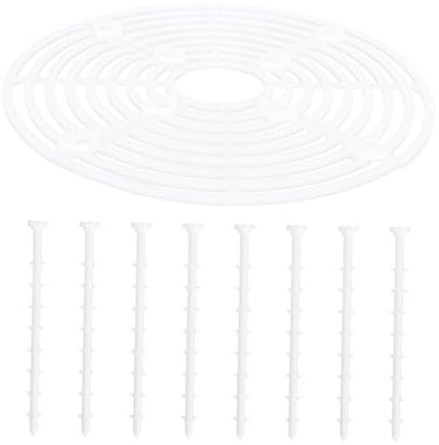 Happyyami Funda Protectora para Maceta Tapa de Plástico Blanco, 1