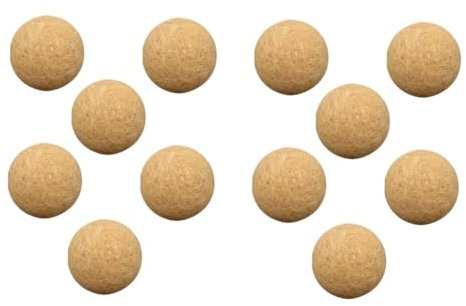 YARNOW 2 Sätze Table Football Accessoires Fußball Erwachsene Multifunktionale Kickerbälle Foosballkugeln Kicker Versorgung Austauschbare Kickerbälle Kork Khaki 6 Stücke * 2