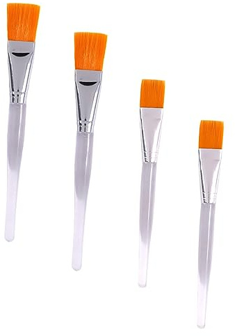 NIYANGLE 4pezzi Pennello Per Maschera Notte Applicatore Per e Pennello Per Maschera Per Gel Silice Strumenti