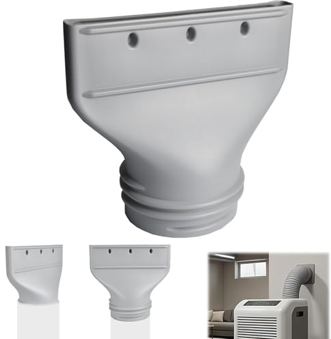 Adaptateur Plat pour Tuyau Climatiseur Mobile, Raccord pour Tuyau D'éVacuation De Climatiseur FenêTre, 130/150 mm, Compatible Climatisation Mobile, pour Fenêtre et Porte, Kit de Ventilation