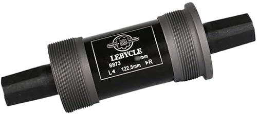 Movimento Centrale Perno Quadro Movimento centrale for mountain bike con foro quadrato 73 mm 113/122,5/124,5/126 Cuscinetti sigillati impermeabili Acciaio al carbonio Ciclismo(122.5mm BB73)