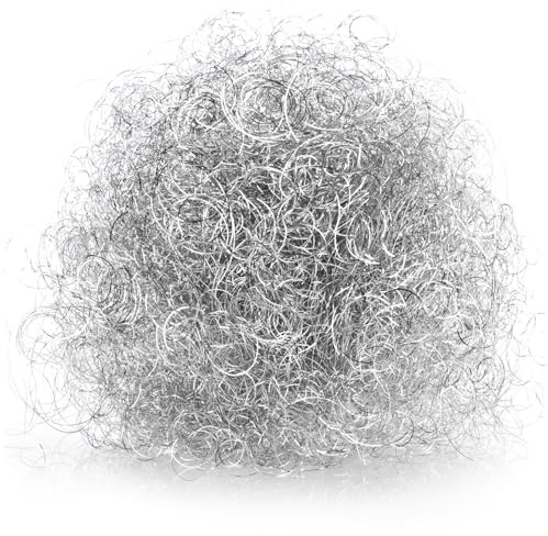 com-four® 20g premium angel hair, fine metallic tinsel for advent wreath | arrangement - christmas tree - festive table decoration - metal strands for crafts