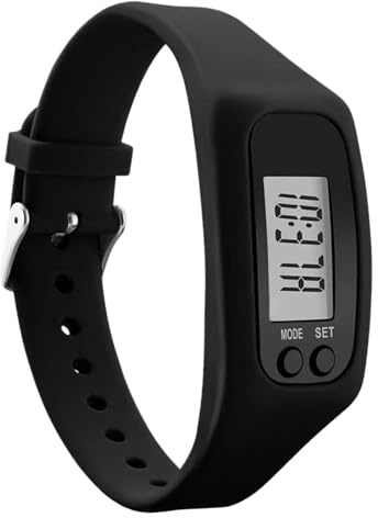 Step Counter For Sports, Lightweight Pedometer Watch, Wrist Step Counter Watch, With LCD Display Monitor, For Daily Travel Commute Weekend Walking Jogging Hiking Park Gym