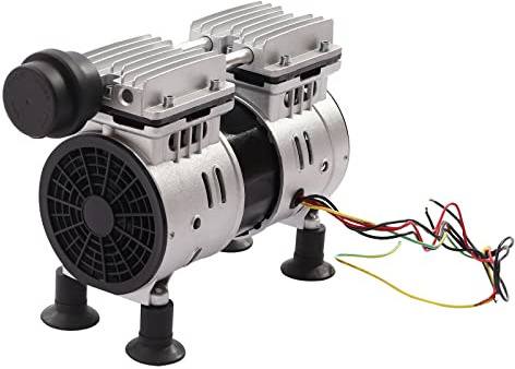 220 V mini membrana dentale pompa di pressione laboratorio medico,Pompa a vuoto 550 W,Pompa a vuoto senza olio 3.6 CFM Pompa a bassa pressione,Pompa a pressione monostadio senza olio,Per laboratorio