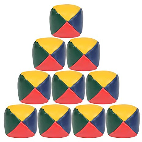 DODUOS Lot of 12 Balle de Jonglages, Multicolore Balle Chamboule Tout Convient aux Débutants et Experts, Facile à saisir Balles de Jonglages Enfant Kit de Balle de Jongle