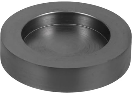 Gogogmee Moule Graphite Rond en Graphite pour Coulée de Métaux, 3.5ml, Noir, Résistant la Chaleur L’usure, Atelier et Workshop