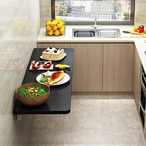 Tavoli pieghevoli for postazioni di lavoro for computer da tavolo fissate al muro, tavolo da pranzo con ribalte Postazione di lavoro for computer Scrivania in legno for cucina domestica(60*30cm)
