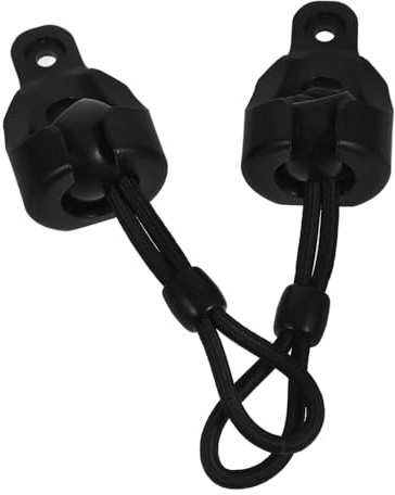 GARVALON Kit 2 Pièces Cordons Élastiques Anti-Vent pour Stores Enrouleurs Embouts et Vis, Fixation Solide pour Rideaux et Stores, Accessoire Pratique pour Usage Extérieur et Intérieur