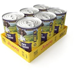 JOSERA Meat Lovers Pure Turkey (6 x 400 g) | Vuxen | Premium våtfoder för vuxna hundar | extra mycket kalkonkött (68%) | monoprotein | kornfritt | Hundfoder våt | 6-pack