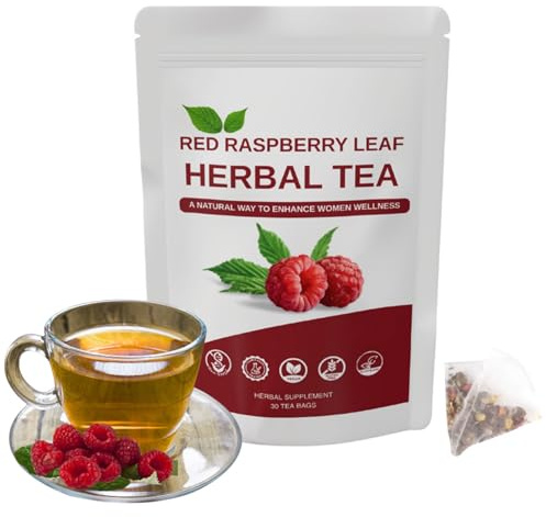 Té Natural De Hoja De Frambuesa Roja For Mujeres – Infusión De Hierbas De 30 Unidades, Bolsas De 1,5 G(1pcs)