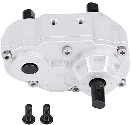 RC Verteilergetriebe Metall Upgrade, Metall Crawler Ersatzteil mit Schrauben für Modellbau RC Autos und Geländefahrzeug