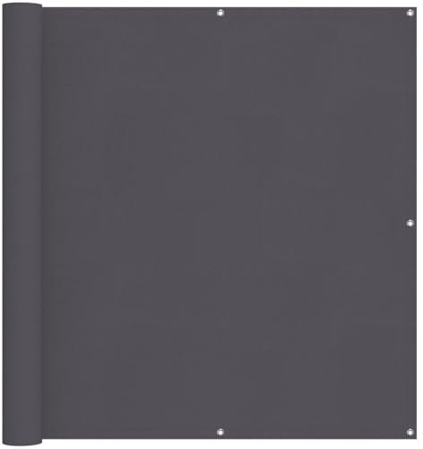 vidaXL Balkon Sichtschutz Bespannung Terrasse Windschutz Sonnenschutz Balkonbespannung Balkonverkleidung Anthrazit 120x300cm Oxford-Gewebe