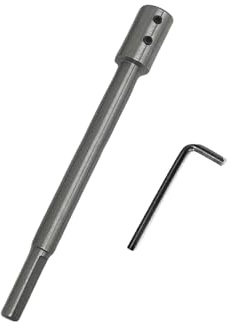 Bohrerverlängerung, Edelstahl-Bohrfutter, Verlängerung für Holzdrehmaschine, passend für 0,95 cm Bohrer, Erhöhung des Bohrers