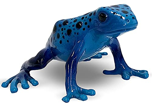 Bullyland 68523 – Leksaksfigur blå trädtrogare Frosch Azureus, ca 3 cm stor djurfigur, detaljrik, PVC-fri, perfekt som en liten gåva för barn från 3 år, blå (blå)