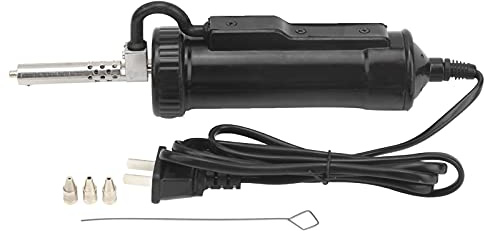 Electric Solder Sucker, 30W Automatic Desoldering Pump, US Plug AC110V, with Nozzle Cleaner and 3 Nozzles