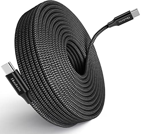 Huukein USB C auf USB C Kabel 5m, USB Typ C PD 60W Schnellladekabel für Samsung Galaxy S25 S24 S23 Ultra, für iPhone 17/16e/16/15 Pro Max, Tab usw