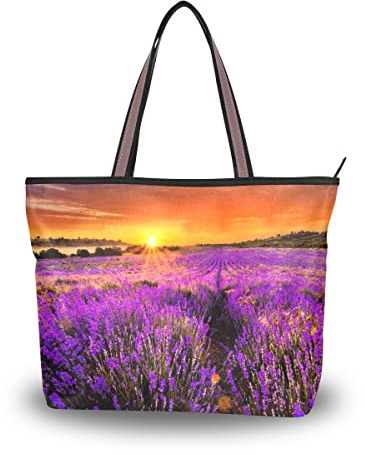 Grand sac à main zippé pour femme Motif hortensia, Multicolore 11, Large