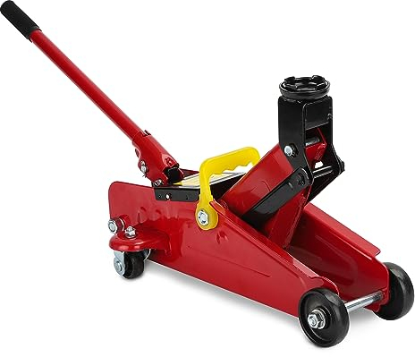 Youyijia 2 Tonne Hydraulic Trolley Jack Lift Height 135-320mm Low Profile Floor Car Jack for Cars and Other Vehicles Portable Garage and Workshop Equipment with Carrying Case