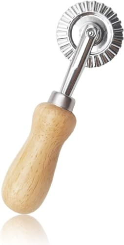 Premium Pasta Maker | Roller and Ravioli Cutter | Precision Cutting with Zinc Alloy and Solid Wood Handle Ideal for Home Cooking Unique Maker Pasta Cutter Wheel Perfect for Pasta Lovers，Accessories
