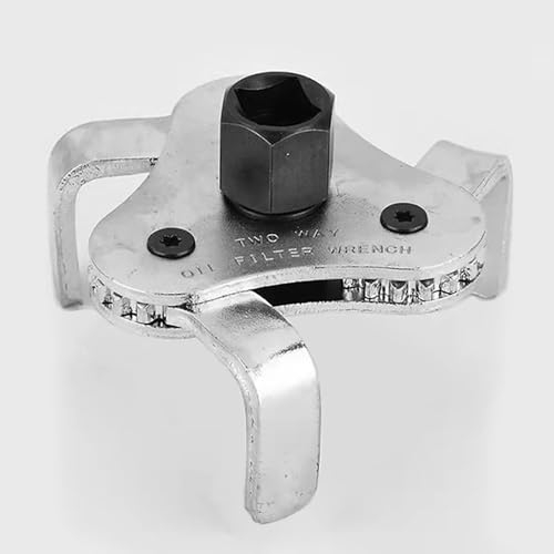 Kindax Chiave per Filtro Olio Chiave per la Rimozione del Filtro dell'olio in Acciaio Campo di Serraggio Ø 64-116mm per Filtro Olio
