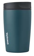 Owala SmoothSip Slider Stainless Steel Coffee Tumbler, 355ml, High Dive | Leakproof Slider Lid | Patented SmoothSip Spout | Cup-Holder Friendly | BPA, Lead, and Phthalate-Free | Hot & Cold Drinks