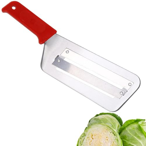 Zubehors Cuchillos para verduras de doble hoja, trituradora picadora de repollo - Cortadora de cocina, cortadora de zanahorias y cebollas, peladora y trituradora | Durable 2 cuchillas para cortar