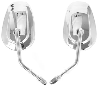 Lenkerendenspiegel Für Dyna Für Electra Für Glide Für Fatboy Für Iron 883 Für Road Für Glide Für Softail Motorrad Rückansicht Rückansicht Seitenspiegel Motorrad Rückspiegel(Chrom)