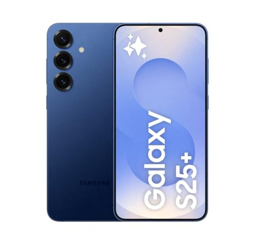 Samsung Galaxy S25+ 256GB Teléfono Móvil con IA, Galaxy AI, 12GB RAM, Cámara 50MP, Dual SIM, IP68, Garantía del Fabricante 3 Años + 1 Año Extra, Color Azul Marino (Versión Española)