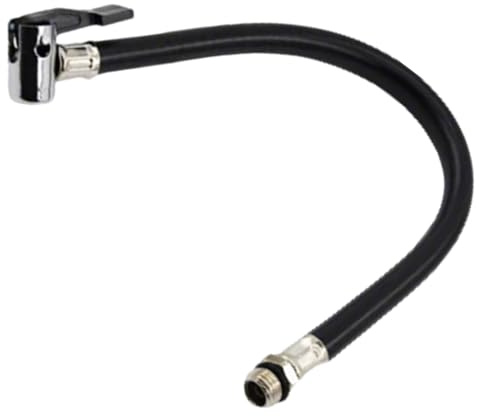 Vroxdrez Manguera Inflador Neumático 36 cm, Extensión De Repuesto con Adaptadores para Bicicleta, Motocicleta Y Coche