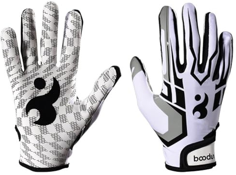 Glixoft Guantes De Receptor De Fútbol Guantes De Fútbol Americano Guantes De Antideslizantes Accesorio De Fútbol De Béisbol para Receptor De Fútbol Y Liniero