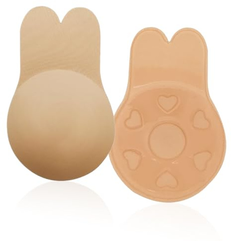 Zynxel Klebe BH Push-Up BH Rückenfrei, Unsichtbar Trägerloser BH,Nippelpads, Mit Push up Effekt Und Unsichtbarem Design,Wiederverwendbare,Für Alle Rückenfreien Kleidungsstücke Und Brautkleider