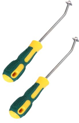 SHOWERORO Juego de 2 Herramientas para Abrir Huecos de Baldosas Mango Antideslizante y Cuerpo Ligero de Aleación de Acero Tungsteno y Goma para Limpieza Eficaz