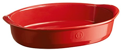 Emile Henry - Teglia da forno ovale, ceramica, Grand Cru, 41,5 x 26,5 x 9 cm