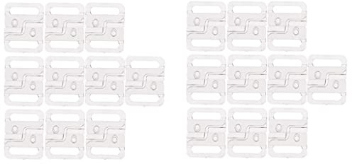 20X Bikini Clips Hook & Snap Plastic Clasps 14mm Strap Bra Fastener Haberdashery