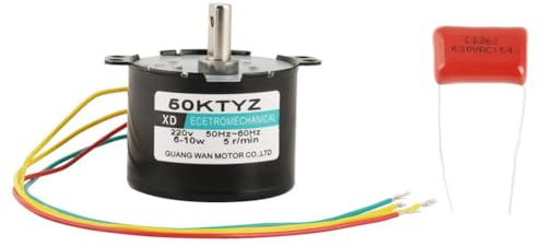AC 220 (V) 5 varv/min 10 varv/min 15 varv/min 30 varv/min 50 varv/minut synkronmotor med låg hastighet, 6-10 W lågt ljudmotor för industrimaskiner, diskmaskiner (15 varv/min)
