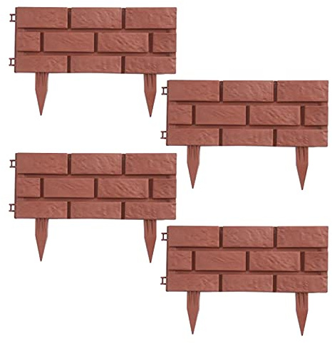 Beeteinfassung Steinmauer Terracotta Nessa Beetbegrenzung Beetumrandung 180 cm HTI living