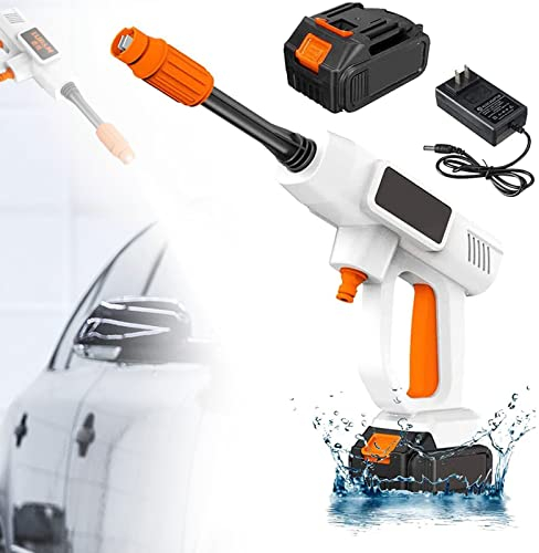 Idropulitrice Senza Fili, Alta Pressione 160 Bar, idropulitrice a Batteria per Auto, con generatore di Schiuma, Tubo da 5 m, idropulitrice Portatile, per Lavaggio Auto, Giardino, Patio, 15000 mA