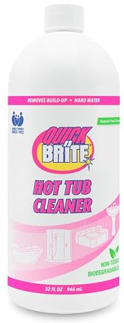 Quick 'n Brite Heavy Duty Hot Tub Cleaner - Non-abrasive Cleaning Gel, 32 oz. (Packaging May Vary)