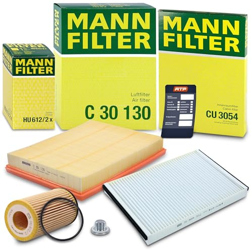MANN-FILTER Inspektionspaket Filterset 1x Ölfilter, 1x Luftfilter, 1x | Kompatibel mit: OPEL ASTRA G Caravan, ASTRA G CC, ASTRA G CLASSIC Caravan, ASTRA G Stufenheck, ASTRA H, ASTRA H Caravan
